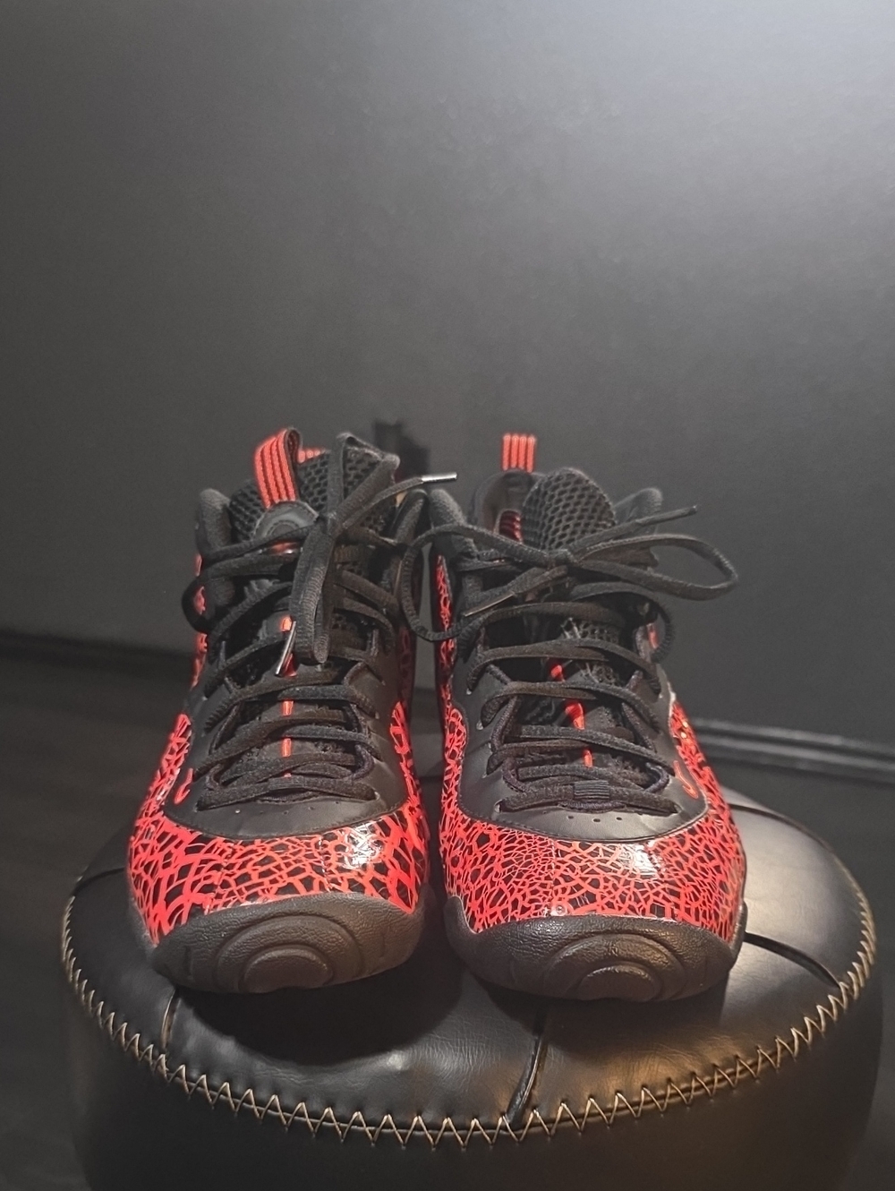 Boy's 2020 Nike Little Posite Po One BG "Lava"